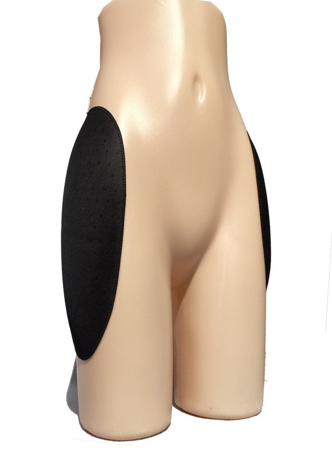 BIMEI Self-adhesive Reusable Padded Hip Sponge Hip Pad 500 (L, Black) - Image 2